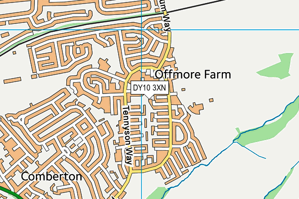 DY10 3XN map - OS VectorMap District (Ordnance Survey)