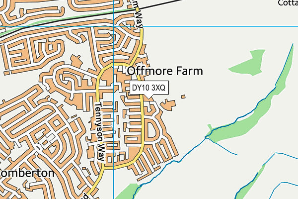 DY10 3XQ map - OS VectorMap District (Ordnance Survey)