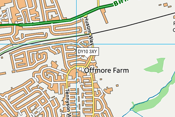 DY10 3XY map - OS VectorMap District (Ordnance Survey)