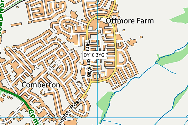 DY10 3YG map - OS VectorMap District (Ordnance Survey)