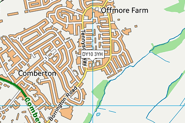 DY10 3YH map - OS VectorMap District (Ordnance Survey)