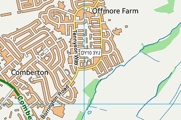 DY10 3YJ map - OS VectorMap District (Ordnance Survey)