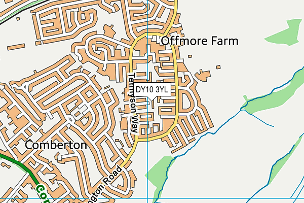 DY10 3YL map - OS VectorMap District (Ordnance Survey)