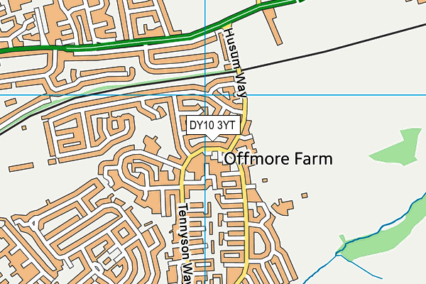 DY10 3YT map - OS VectorMap District (Ordnance Survey)