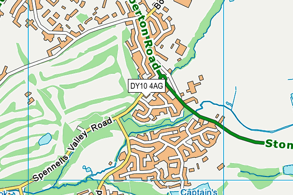 DY10 4AG map - OS VectorMap District (Ordnance Survey)