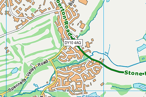 DY10 4AQ map - OS VectorMap District (Ordnance Survey)