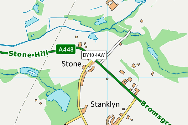 DY10 4AW map - OS VectorMap District (Ordnance Survey)