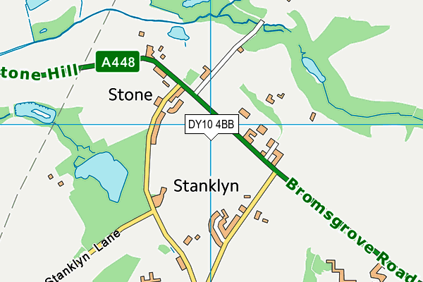 DY10 4BB map - OS VectorMap District (Ordnance Survey)