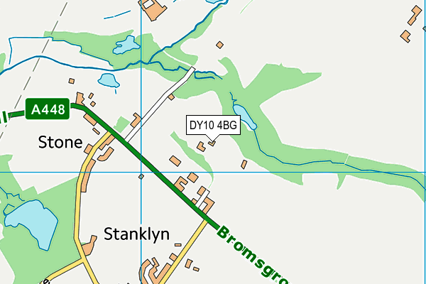 DY10 4BG map - OS VectorMap District (Ordnance Survey)