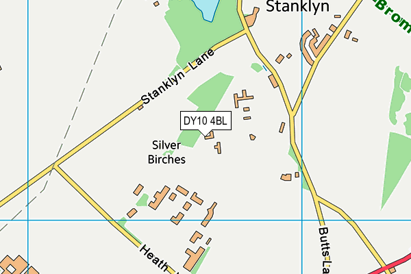 DY10 4BL map - OS VectorMap District (Ordnance Survey)