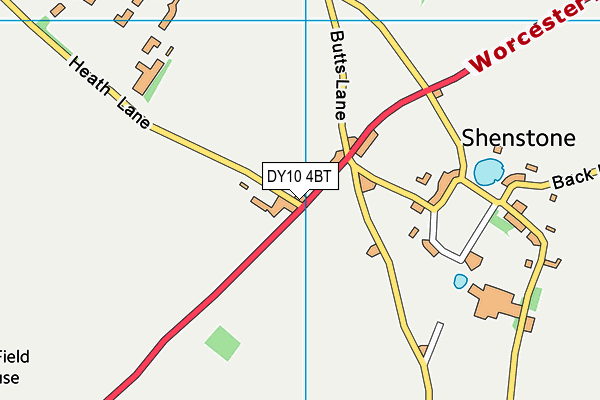 DY10 4BT map - OS VectorMap District (Ordnance Survey)