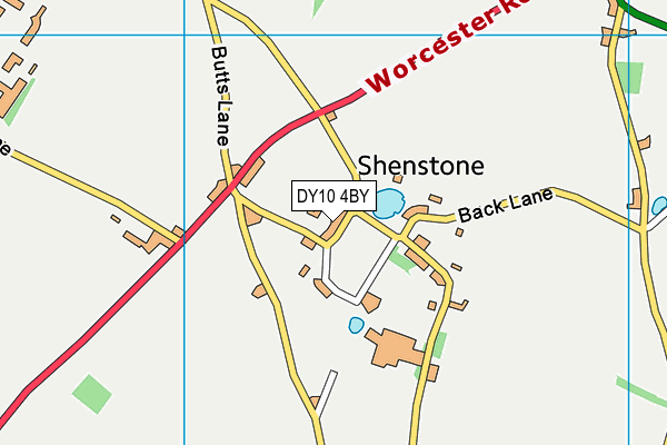 DY10 4BY map - OS VectorMap District (Ordnance Survey)