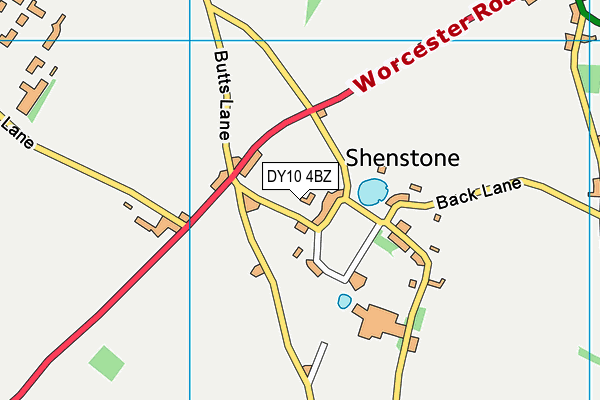 DY10 4BZ map - OS VectorMap District (Ordnance Survey)