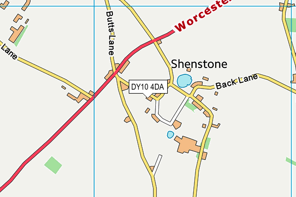 DY10 4DA map - OS VectorMap District (Ordnance Survey)