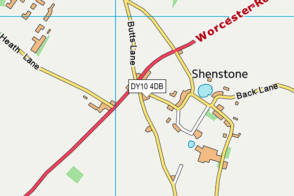 DY10 4DB map - OS VectorMap District (Ordnance Survey)