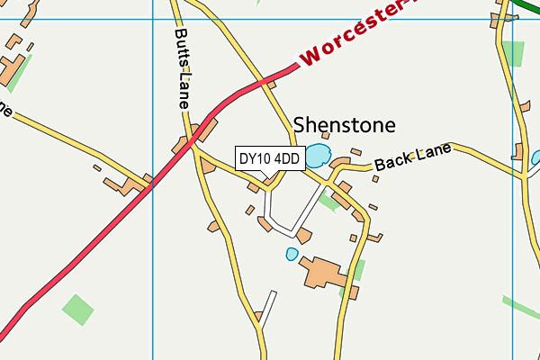 DY10 4DD map - OS VectorMap District (Ordnance Survey)