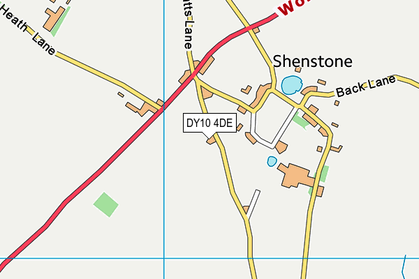 DY10 4DE map - OS VectorMap District (Ordnance Survey)