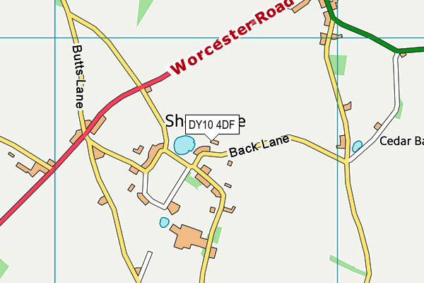 DY10 4DF map - OS VectorMap District (Ordnance Survey)