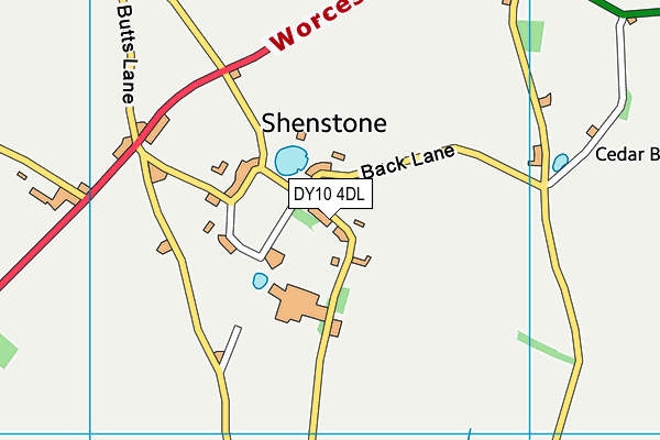 DY10 4DL map - OS VectorMap District (Ordnance Survey)