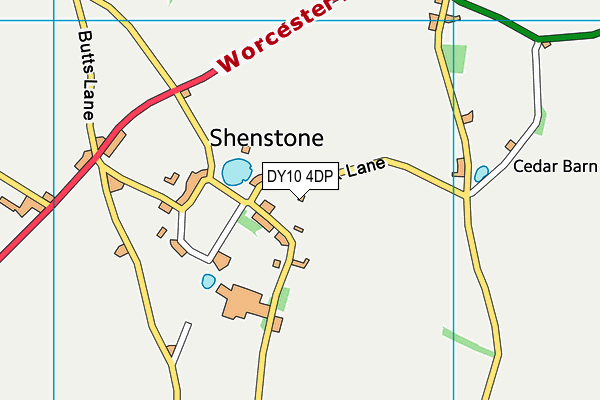 DY10 4DP map - OS VectorMap District (Ordnance Survey)