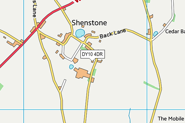 DY10 4DR map - OS VectorMap District (Ordnance Survey)