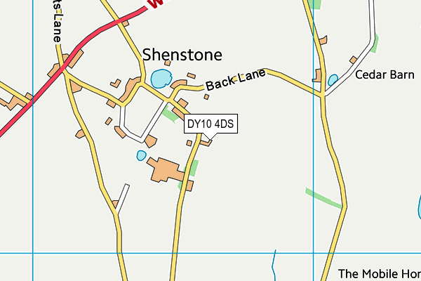 DY10 4DS map - OS VectorMap District (Ordnance Survey)