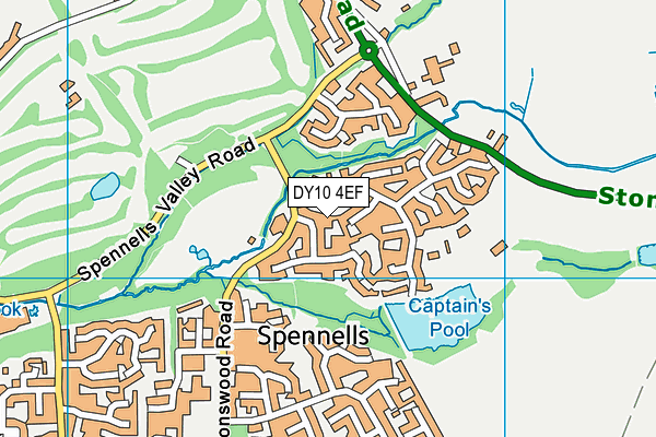 DY10 4EF map - OS VectorMap District (Ordnance Survey)