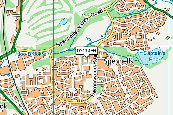 DY10 4EN map - OS VectorMap District (Ordnance Survey)