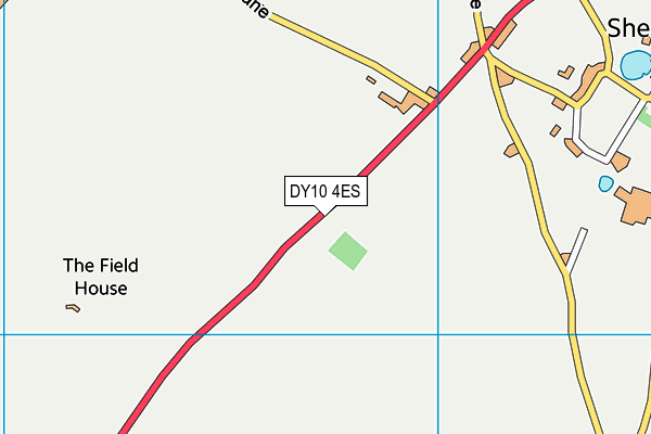 DY10 4ES map - OS VectorMap District (Ordnance Survey)