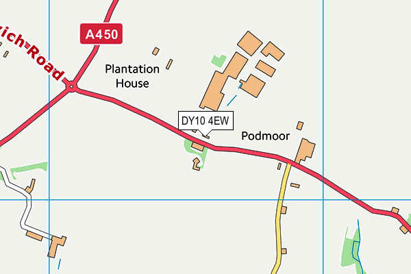 DY10 4EW map - OS VectorMap District (Ordnance Survey)