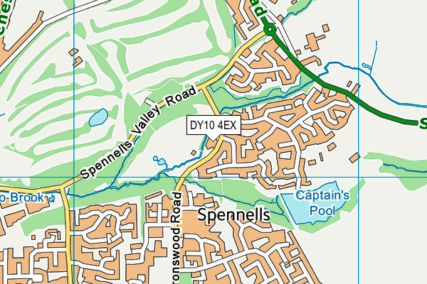 Heronswood Primary School map (DY10 4EX) - OS VectorMap District (Ordnance Survey)