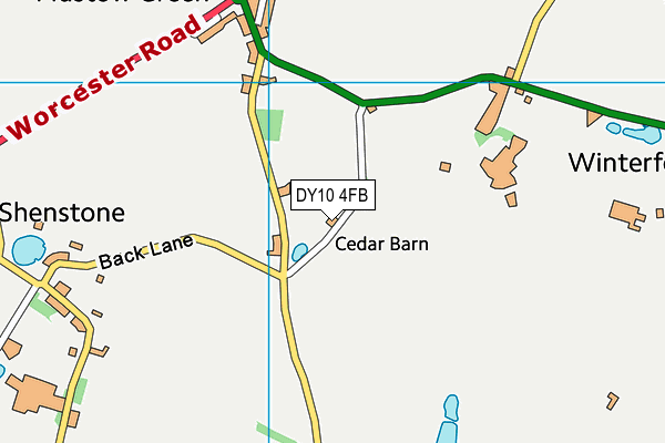 DY10 4FB map - OS VectorMap District (Ordnance Survey)