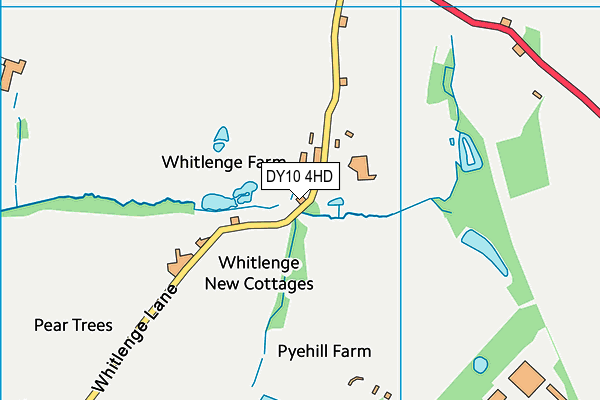 DY10 4HD map - OS VectorMap District (Ordnance Survey)