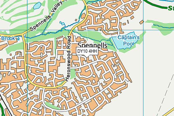 DY10 4HH map - OS VectorMap District (Ordnance Survey)