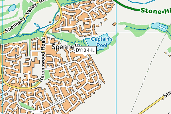 DY10 4HL map - OS VectorMap District (Ordnance Survey)