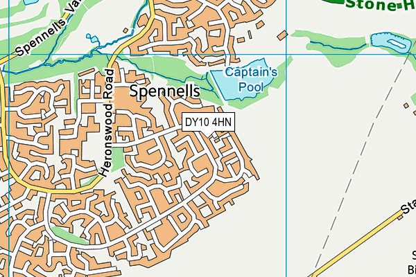 DY10 4HN map - OS VectorMap District (Ordnance Survey)