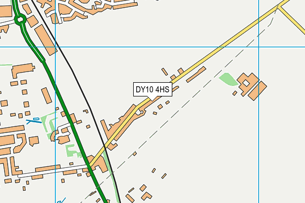 DY10 4HS map - OS VectorMap District (Ordnance Survey)