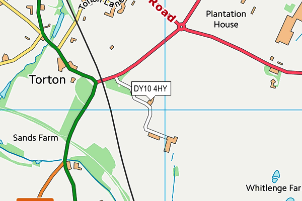 DY10 4HY map - OS VectorMap District (Ordnance Survey)