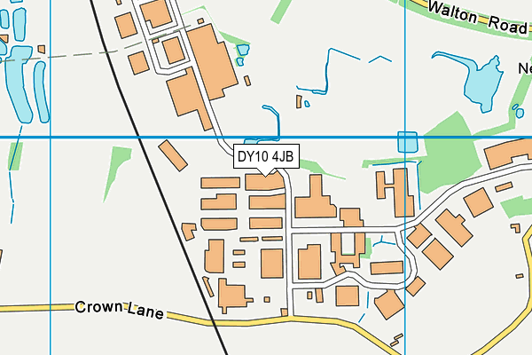 DY10 4JB map - OS VectorMap District (Ordnance Survey)