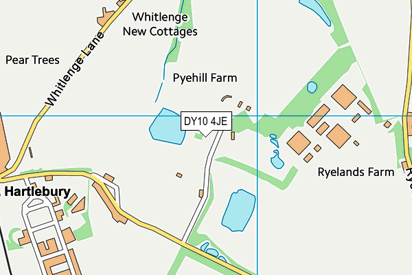 DY10 4JE map - OS VectorMap District (Ordnance Survey)