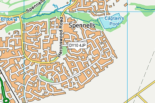 DY10 4JP map - OS VectorMap District (Ordnance Survey)