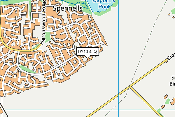 DY10 4JQ map - OS VectorMap District (Ordnance Survey)