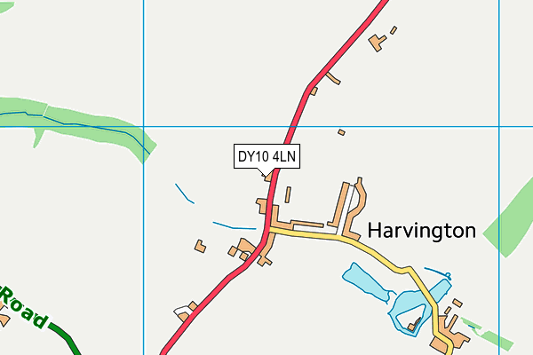 DY10 4LN map - OS VectorMap District (Ordnance Survey)