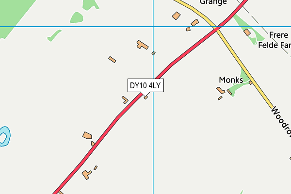 DY10 4LY map - OS VectorMap District (Ordnance Survey)