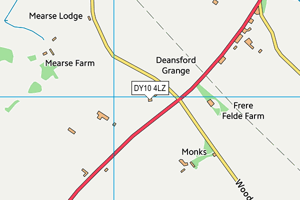 DY10 4LZ map - OS VectorMap District (Ordnance Survey)