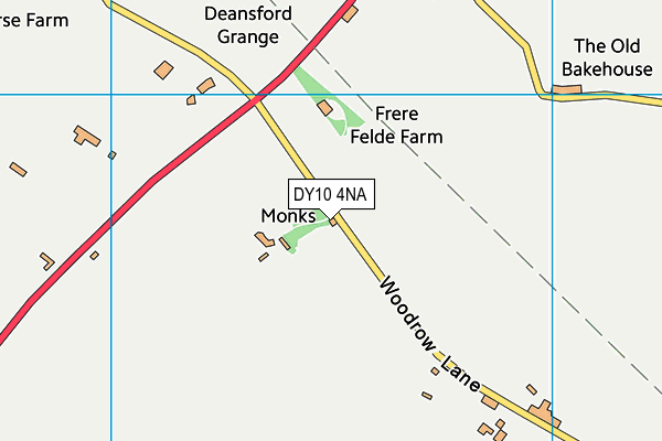 DY10 4NA map - OS VectorMap District (Ordnance Survey)