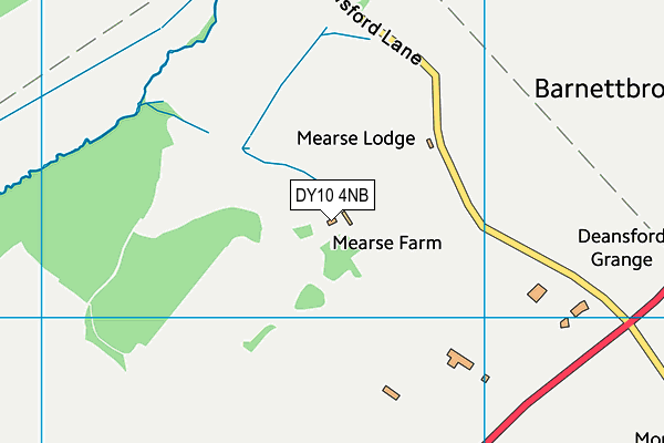 DY10 4NB map - OS VectorMap District (Ordnance Survey)