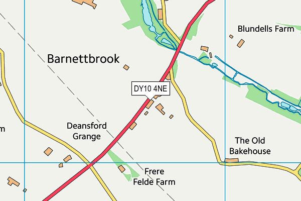 DY10 4NE map - OS VectorMap District (Ordnance Survey)