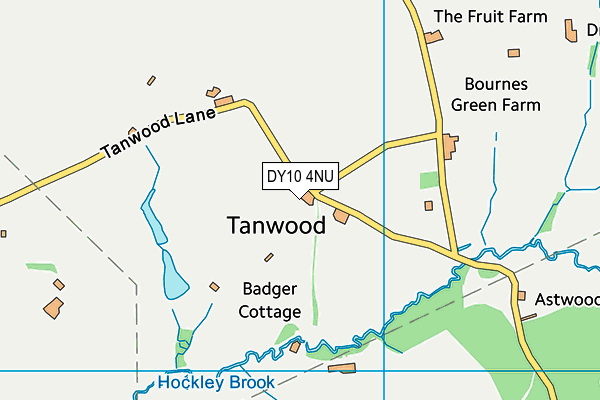 DY10 4NU map - OS VectorMap District (Ordnance Survey)