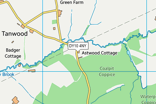 DY10 4NY map - OS VectorMap District (Ordnance Survey)